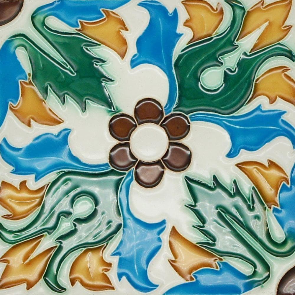 Spanish-Moorish Azulejo 14x14cm