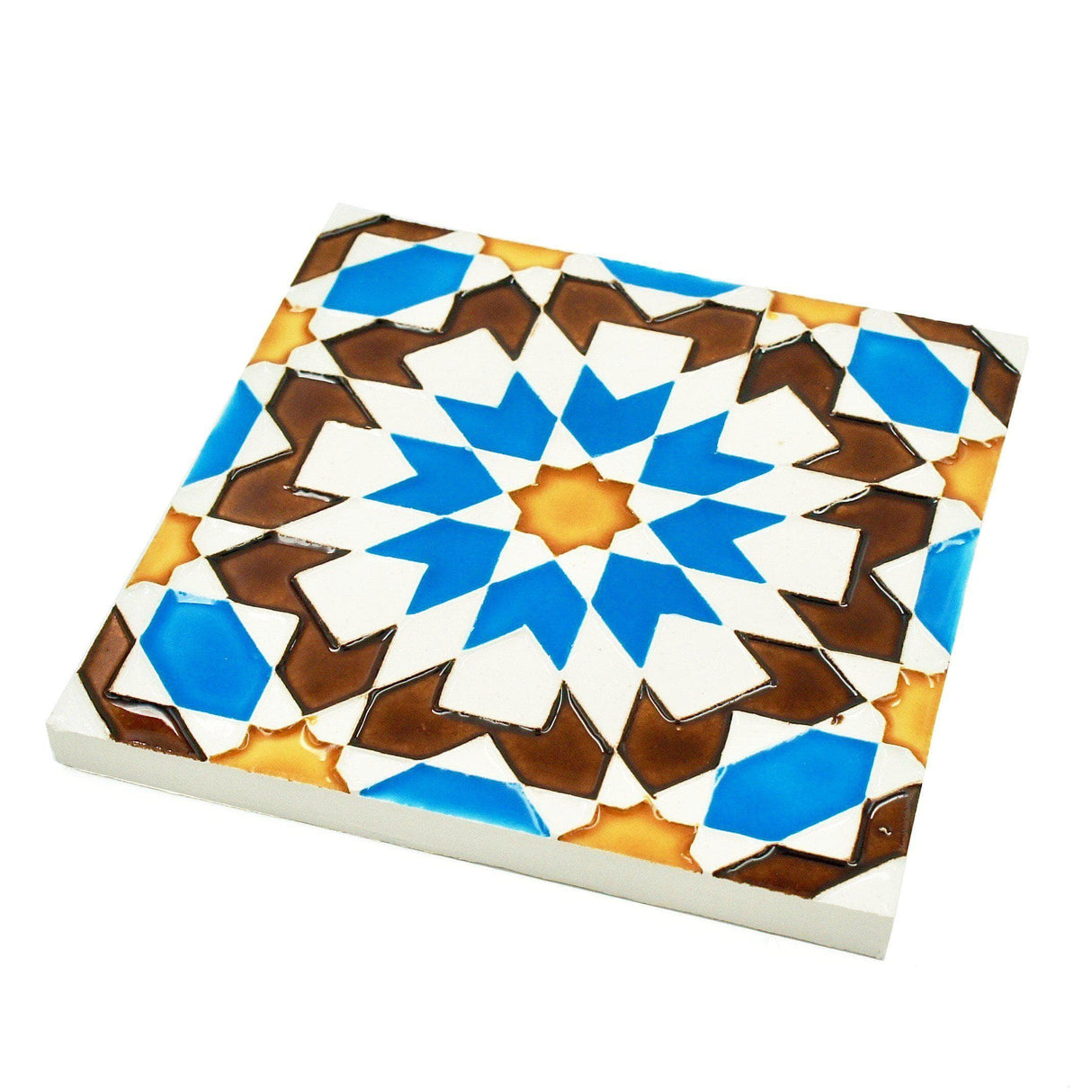 Spanish-Moorish Azulejo 14x14cm