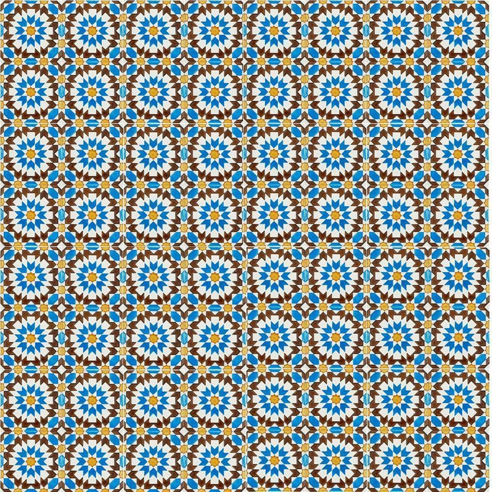 Spanish-Moorish Azulejo 14x14cm