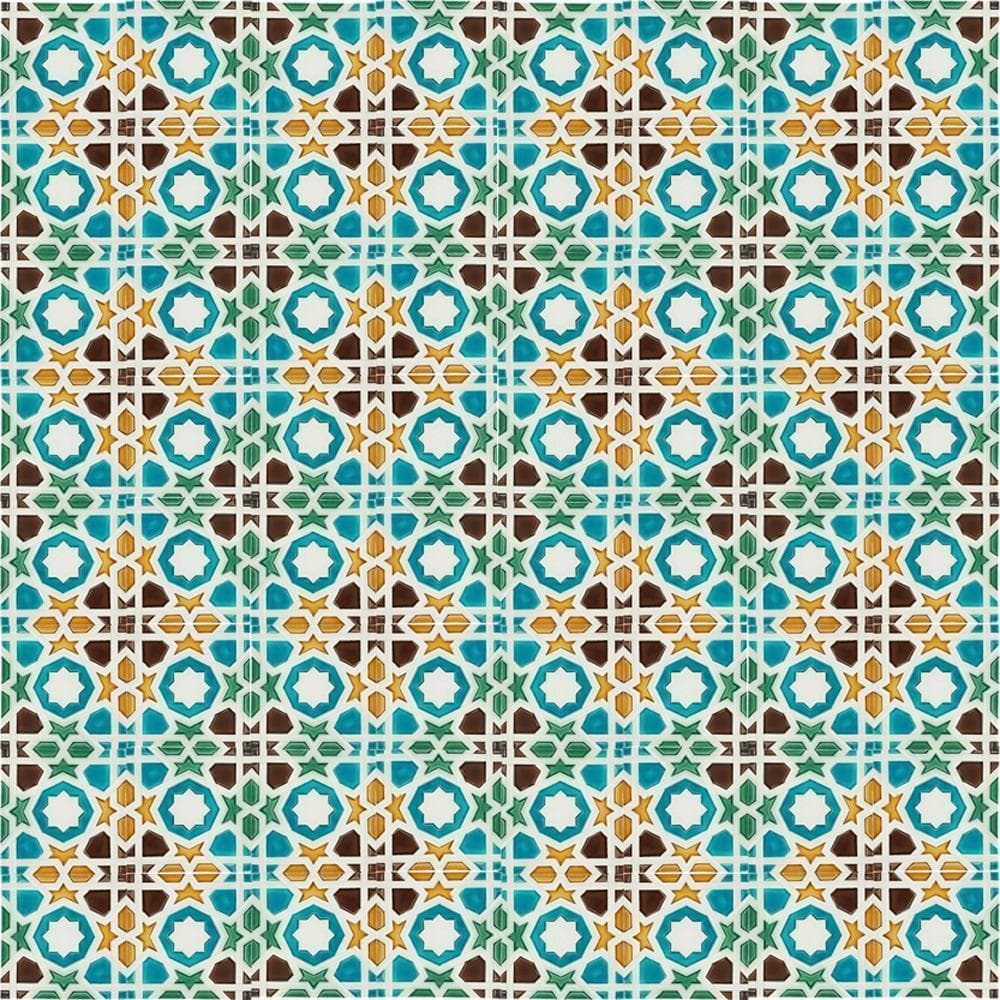Spanish-Moorish Azulejo 14x14cm