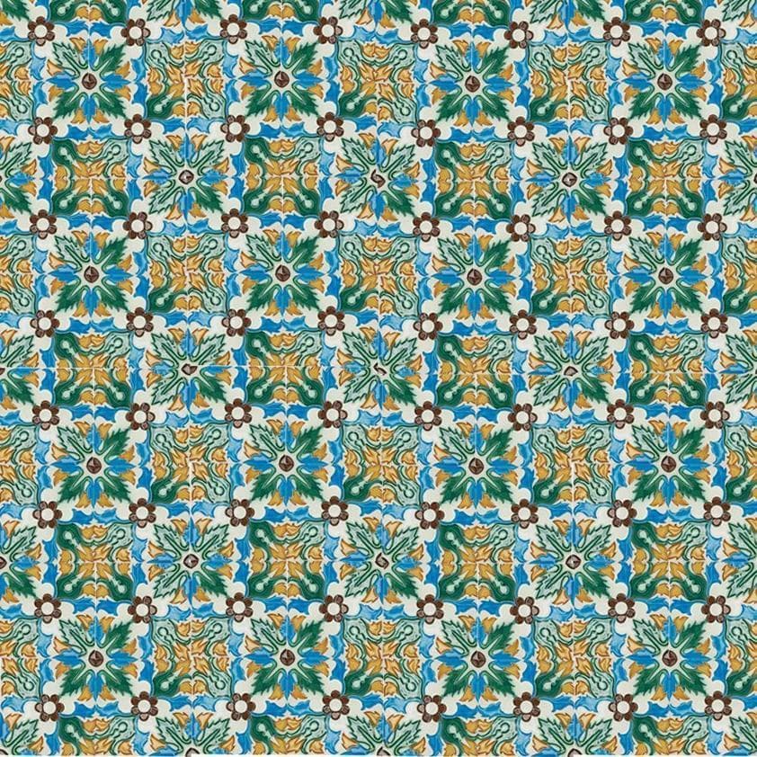 Spanish-Moorish Azulejo 8.5x8.5 cm