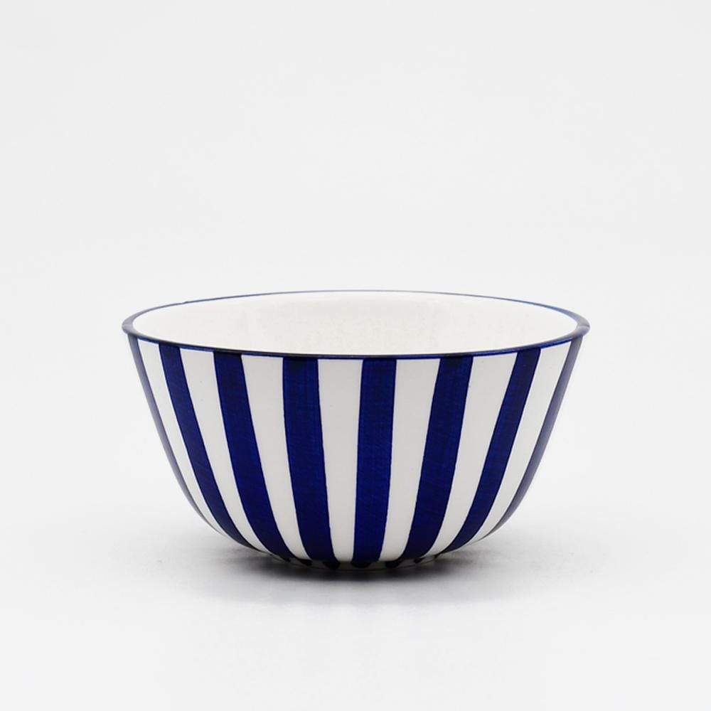 Bol en céramique portugaise I Vente en ligne Bol "Costa Nova Mar" - 13 cm Bleu