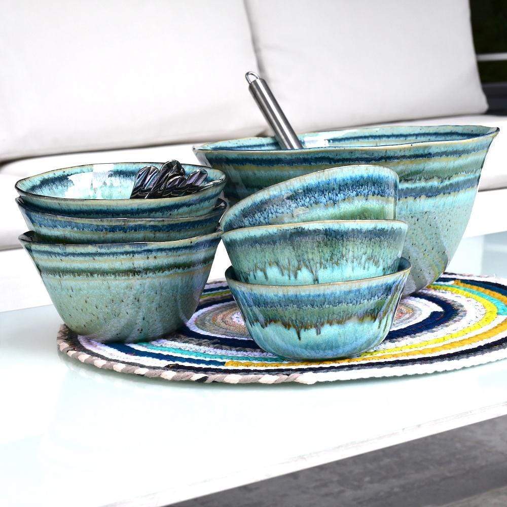 Madeira I Fine Stoneware Bowl 13cm - Green