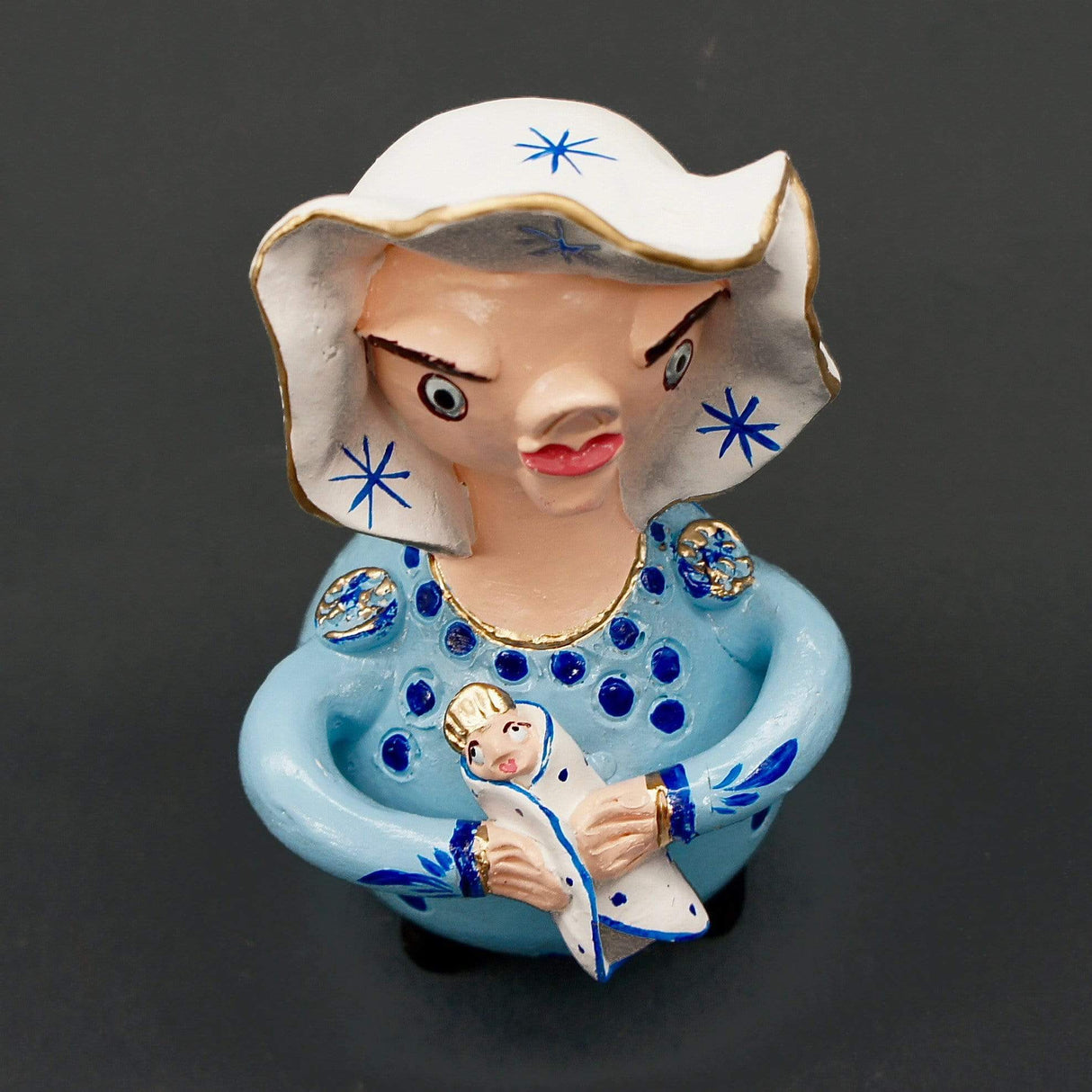 Virgin and Child I Statuette by Prazeres Côta - 13cm