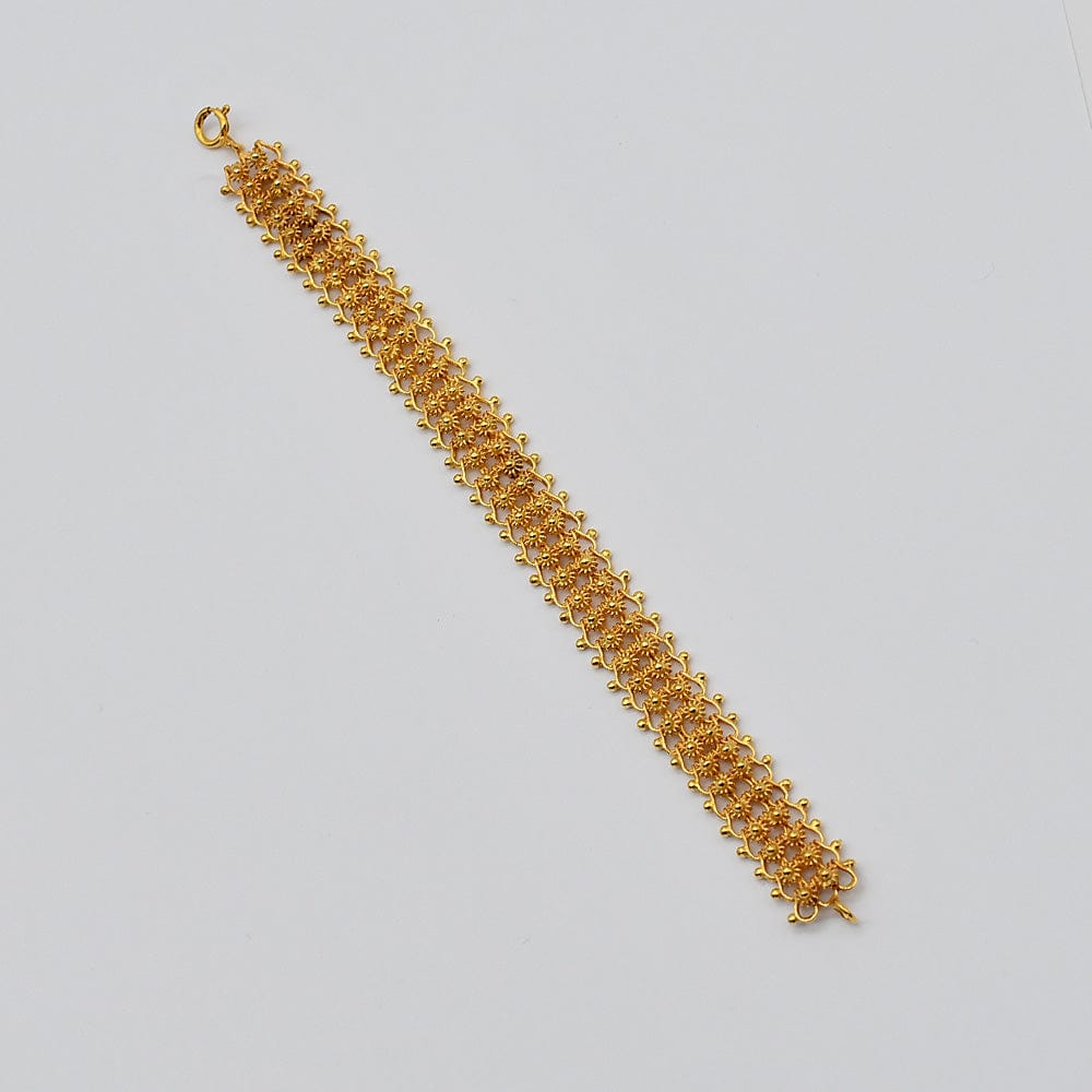 Bracelet traditionnel portugais en argent doré Á Portuguesa I Bracelet en argent doré