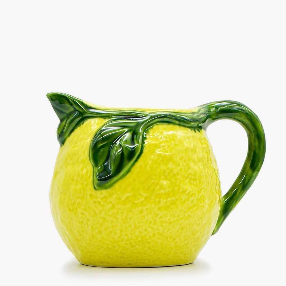 Théière Vintage En Céramique Jaune Forme Citron - Année 70/80 - Brillante