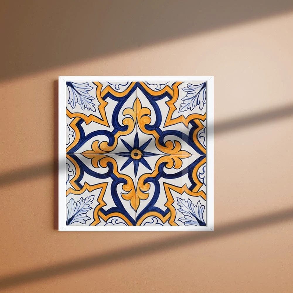 Carreaux de faïence portugais Panneau d'azulejos 28x28cm