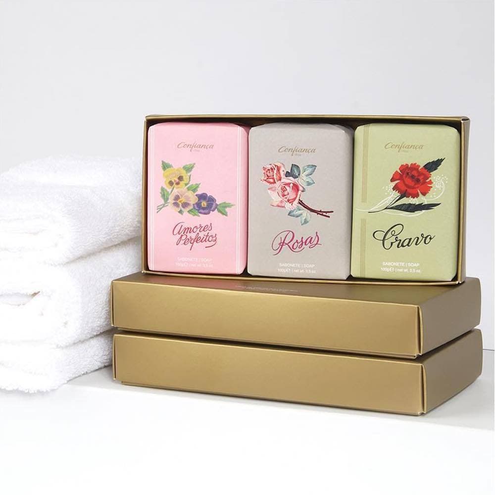 Set of 3 flowers soaps