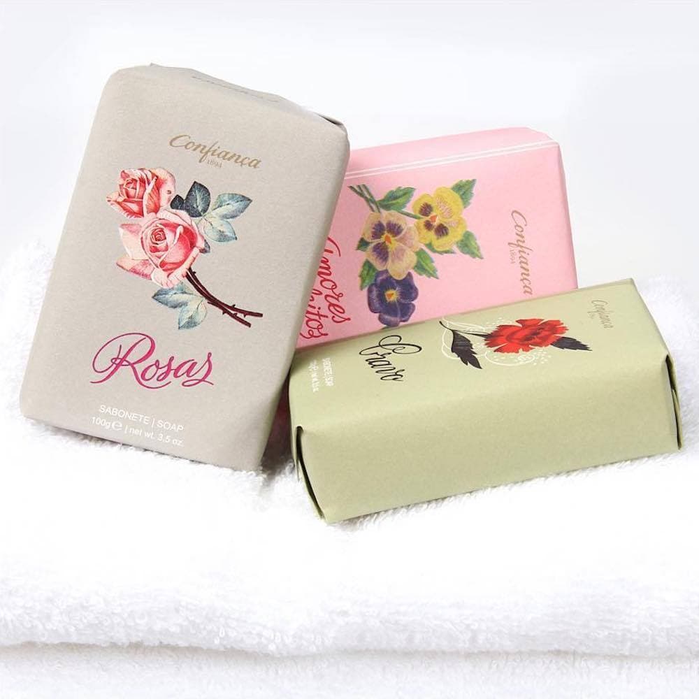 Set of 3 flowers soaps