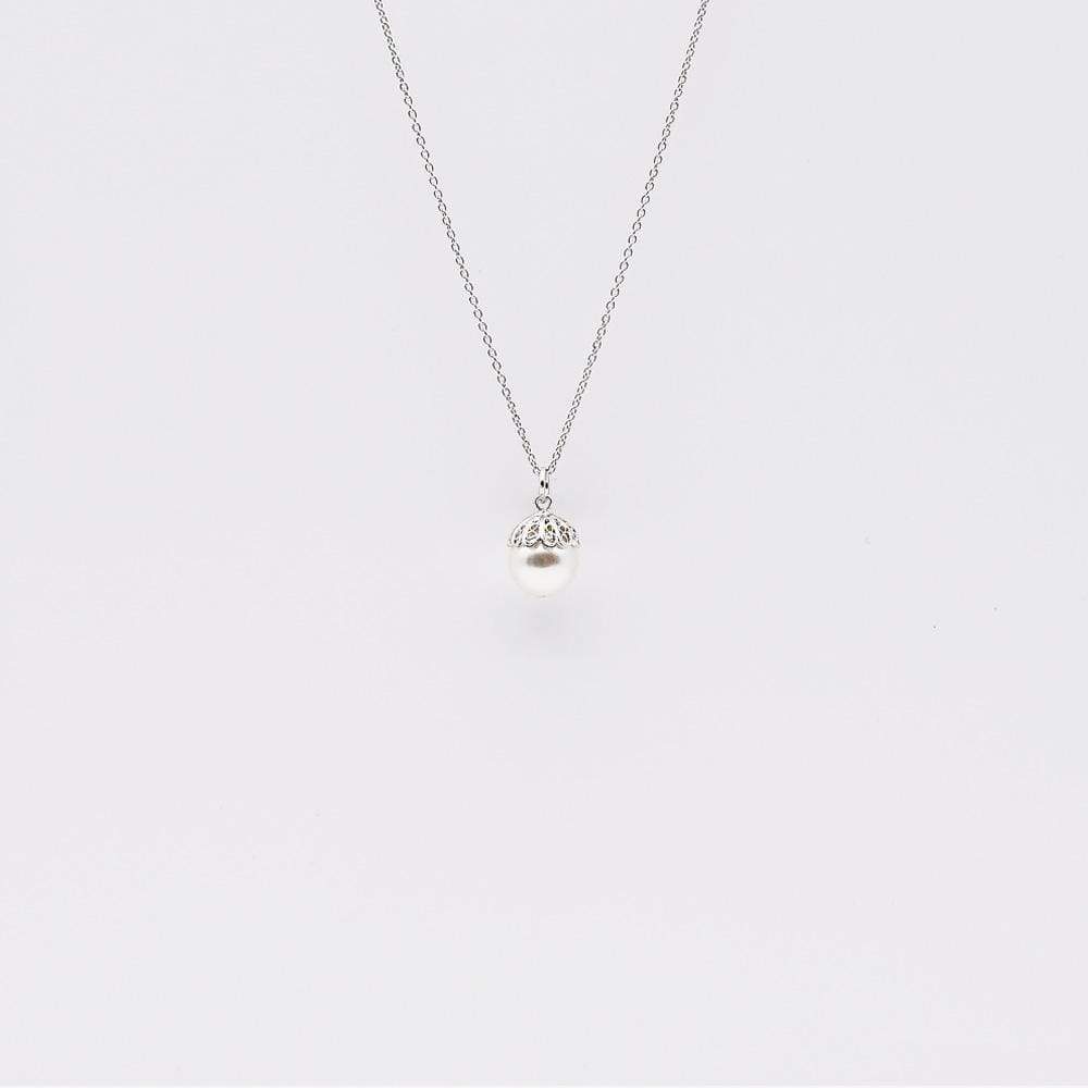 Pearl and filigree necklace