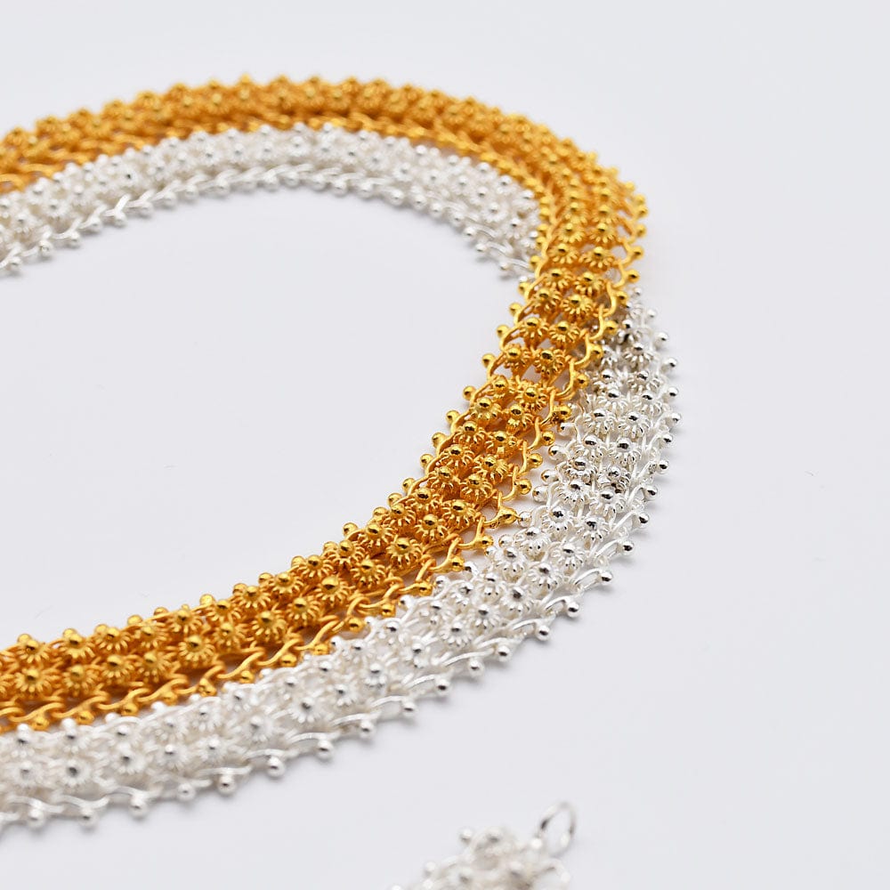 Collier traditionnel portugais en argent doré Á Portuguesa I Collier en argent doré