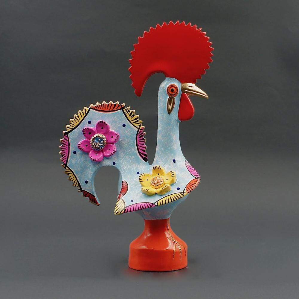 Barcelos Rooster by Prazeres Côta - 25cm - Blue