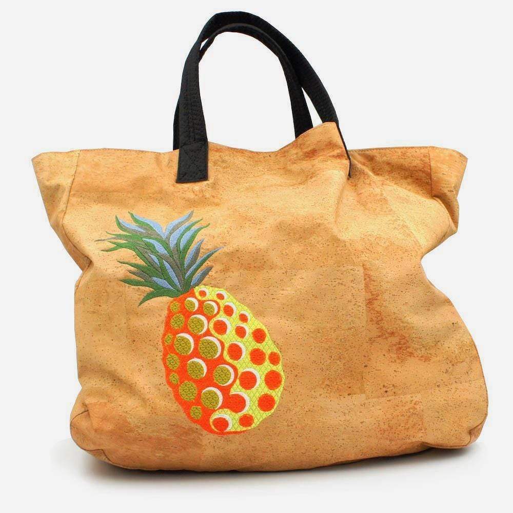 Sac cabas en liège souple Ananas