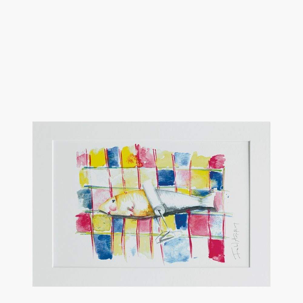 Gravure "Sardinha" par Isabel Amorim