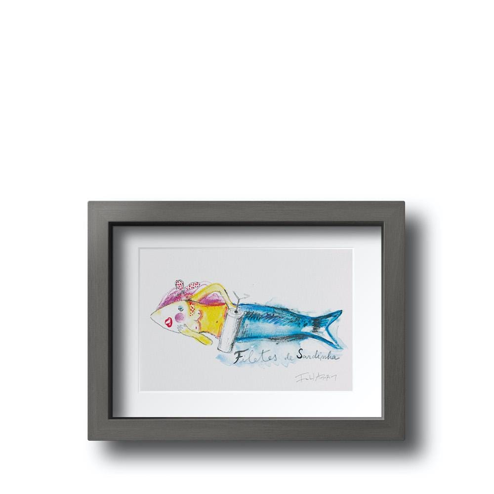 Gravure "Sardinha" par Isabel Amorim