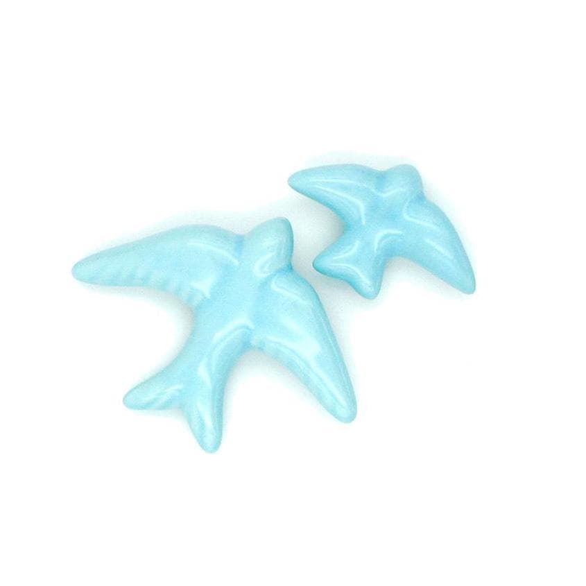 Hirondelle traditionnelle en céramique bleu ciel