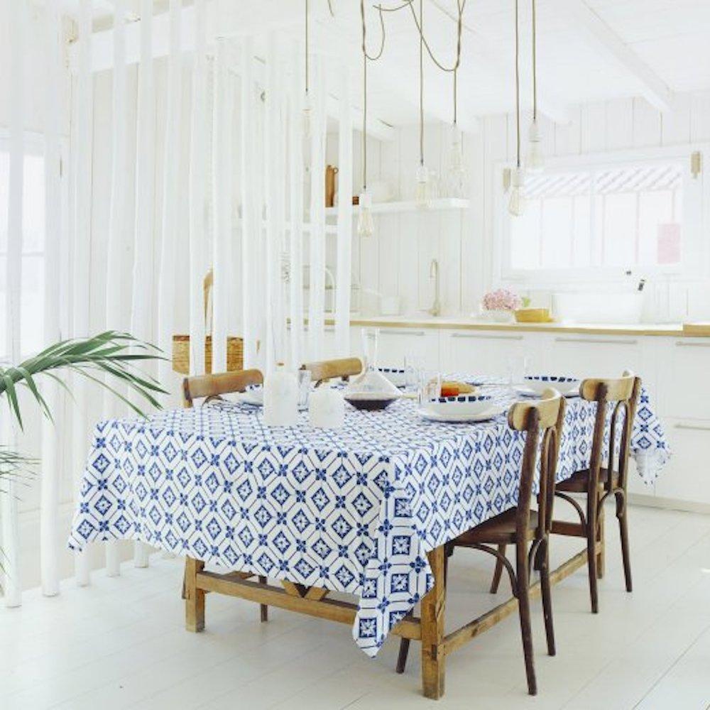 Nappe en coton 300x160 "Azulejos"