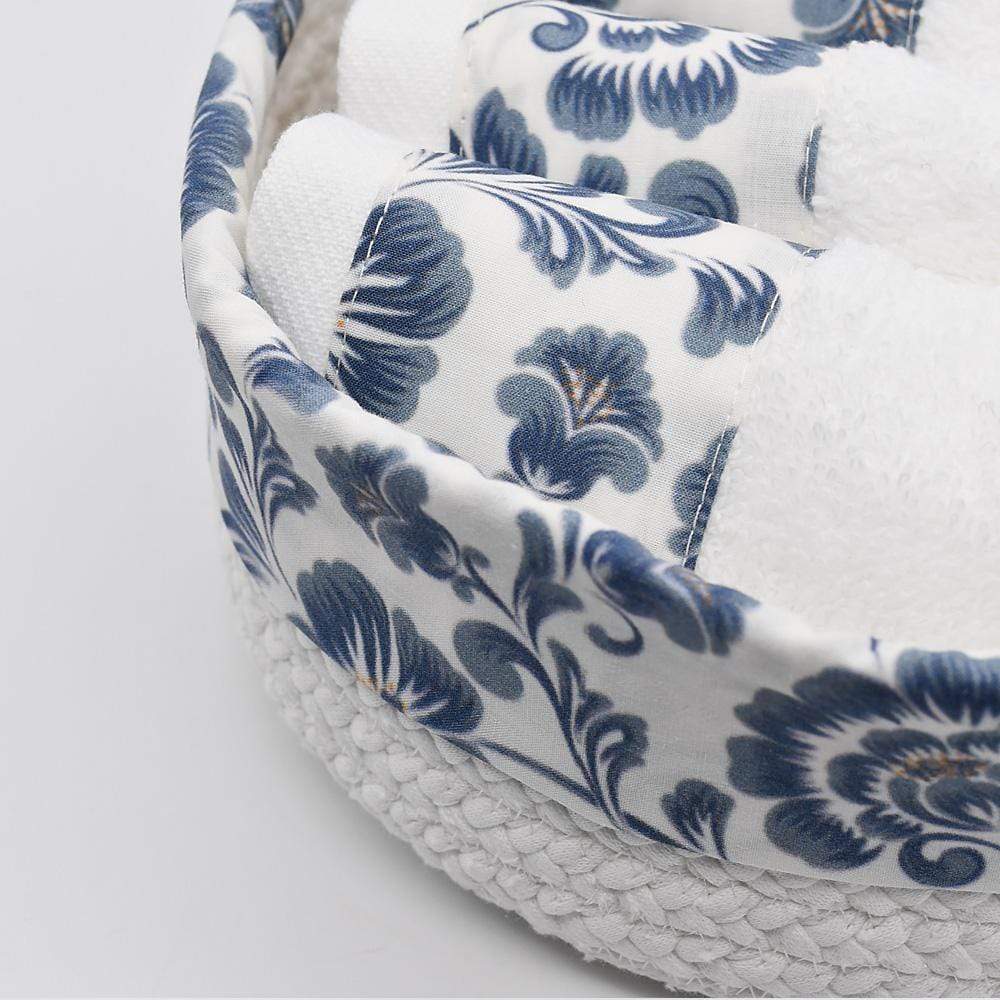 Panier en coton I Panier de salle de bains Panier en coton et ses 2 essuie mains