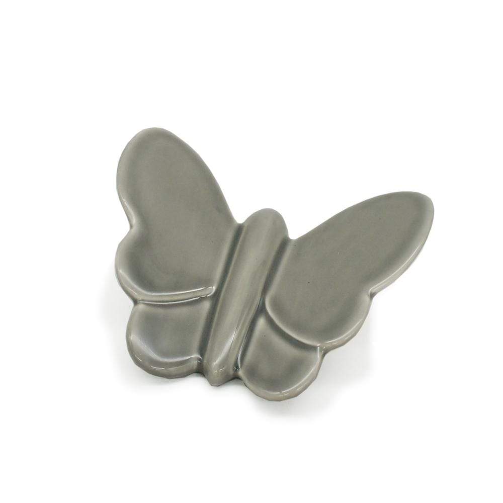 Butterfly in ceramic I Grey