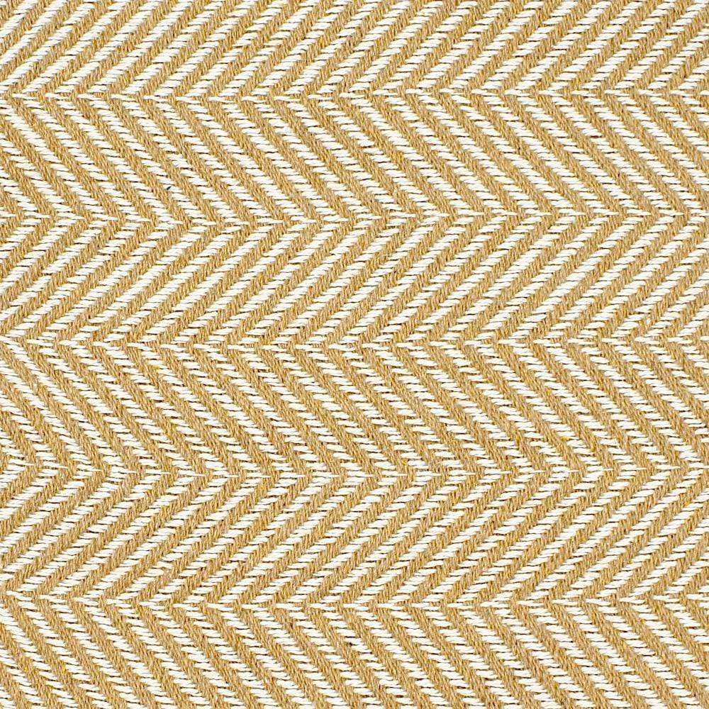 Plaid en coton Beige et Blanc cassé à chevrons