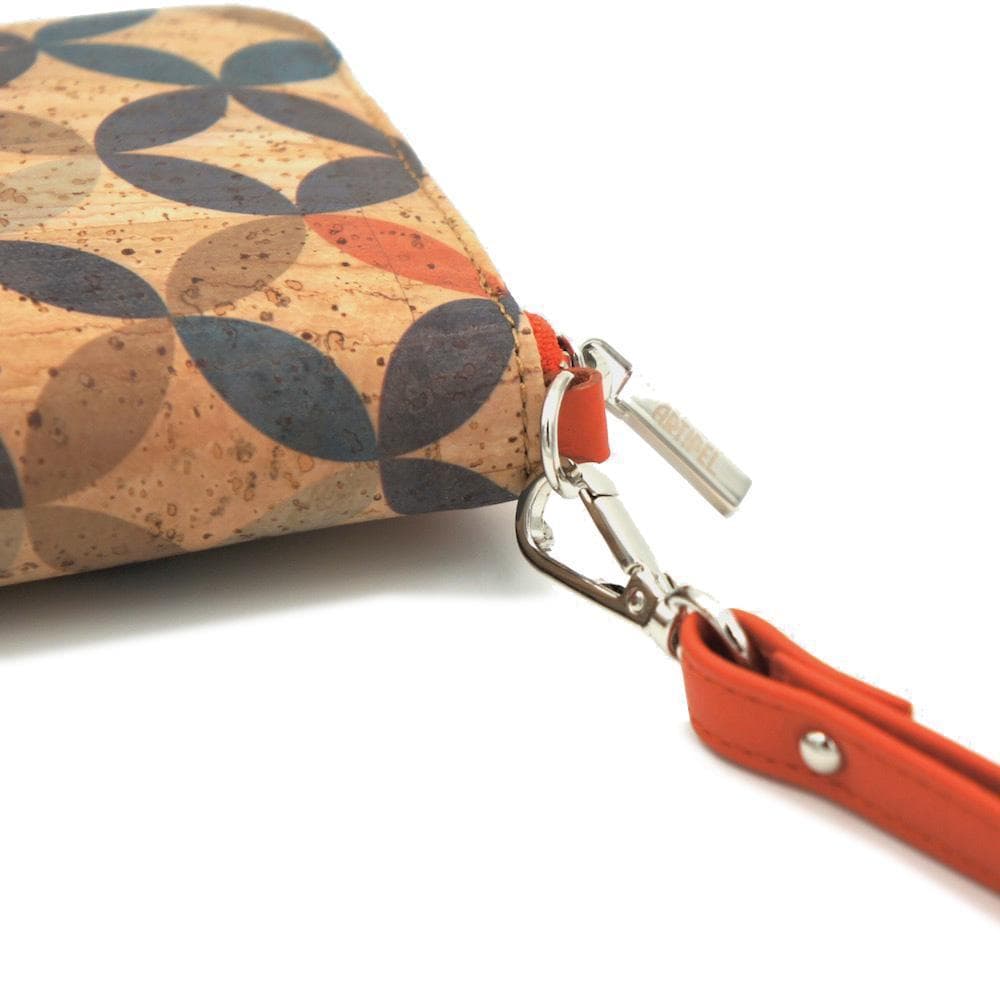 Grand portefeuille en liège "Circles"