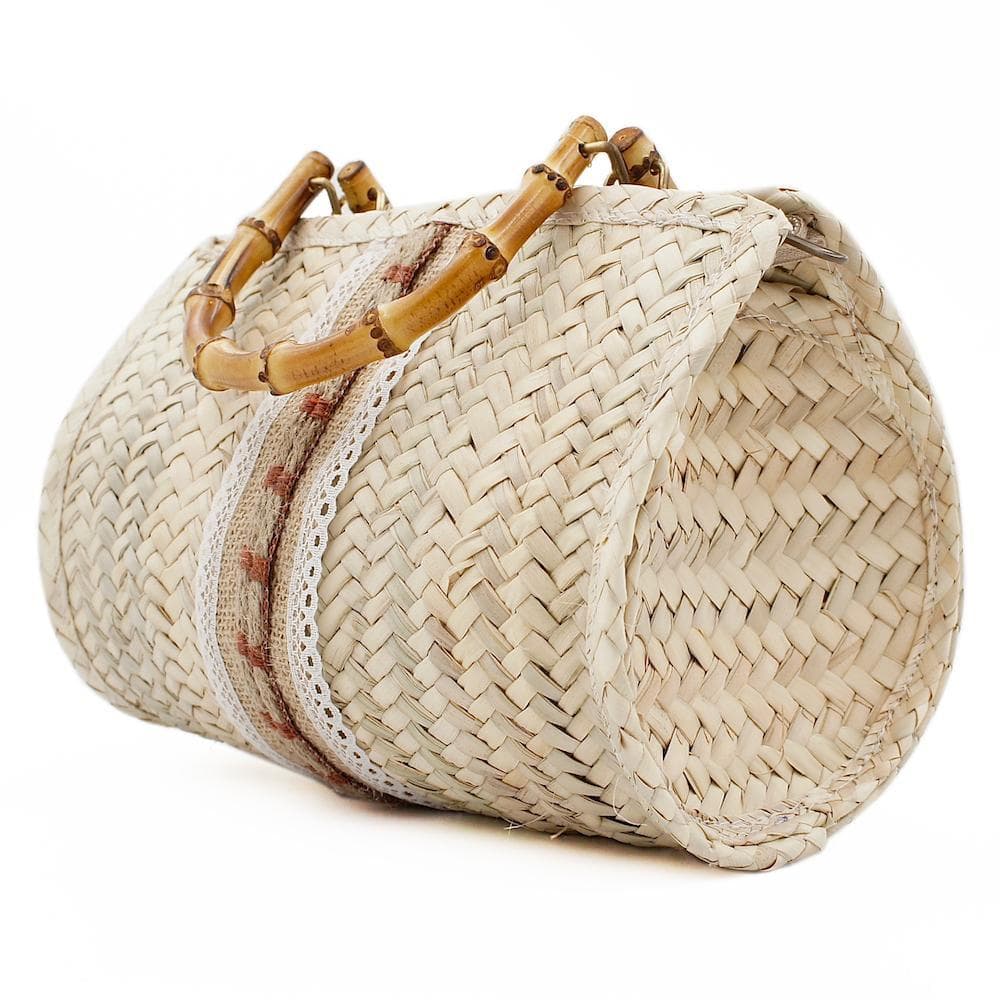 Sac à main en paille tressée
