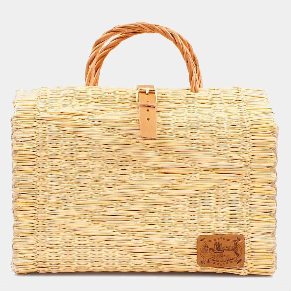 Sac cabas en jonc 33cm - Naturel