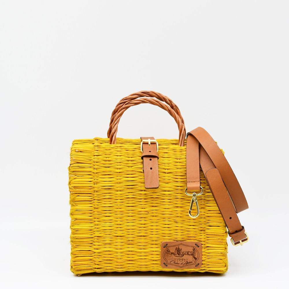 Reed Shopping Bag - 22 cm - Yellow