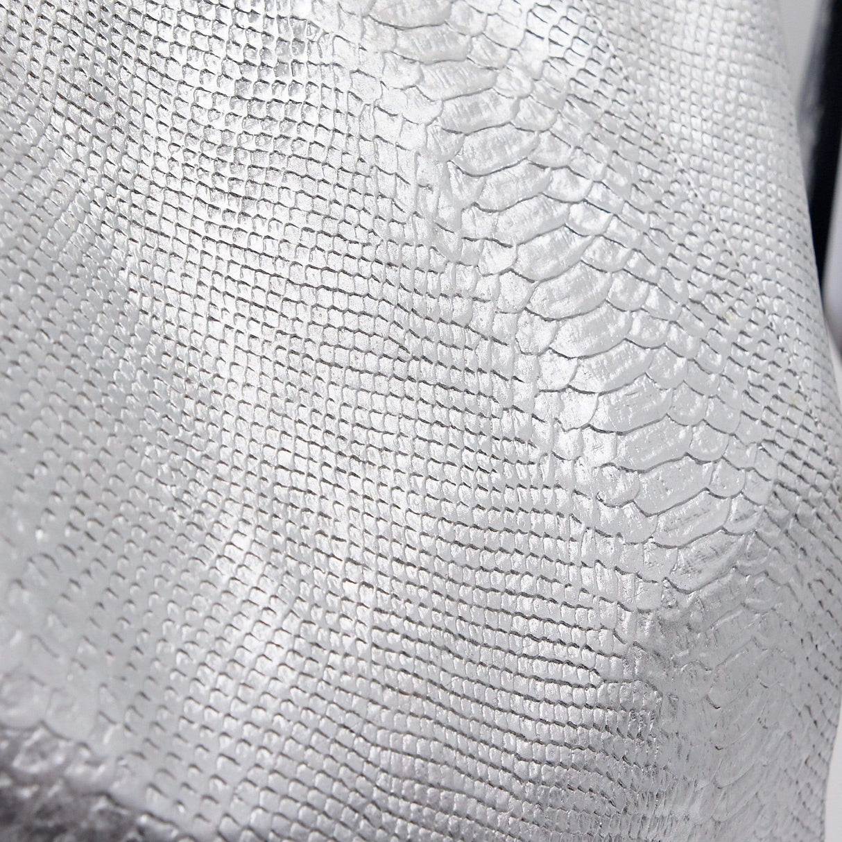 Sac cabas en liège gaufré Argent