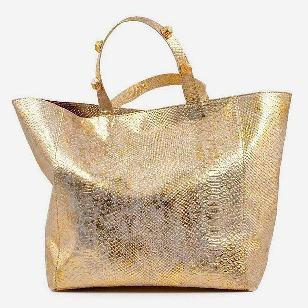 Sac cabas en liège gaufré Or