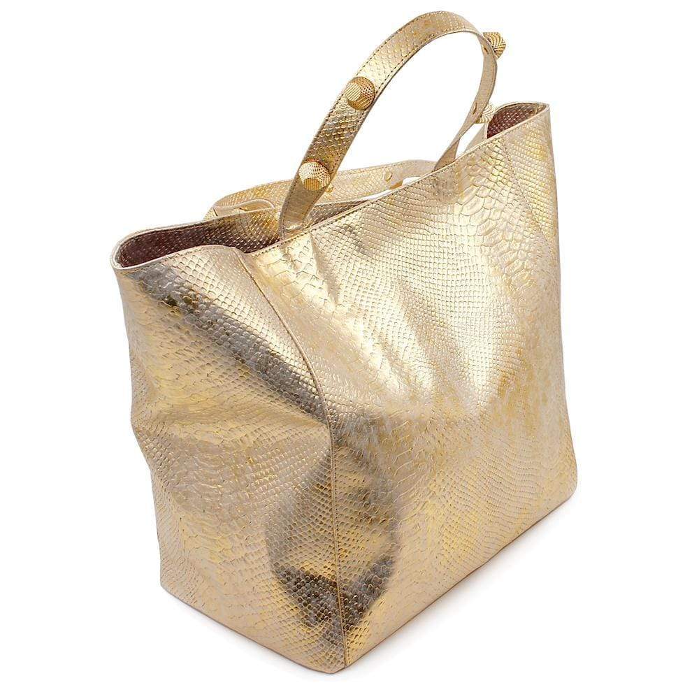 Sac cabas en liège gaufré Or