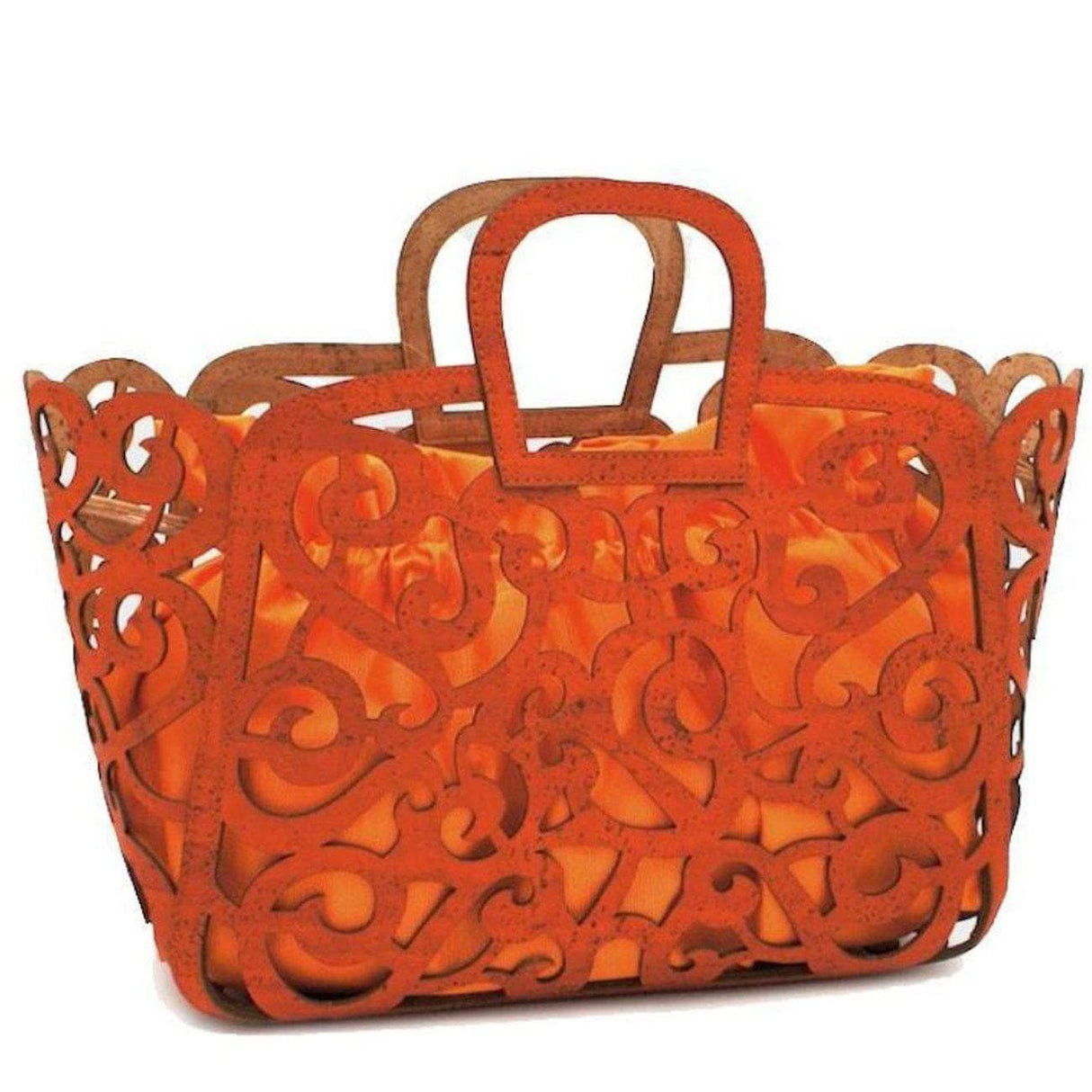 Sac panier en liège Orange