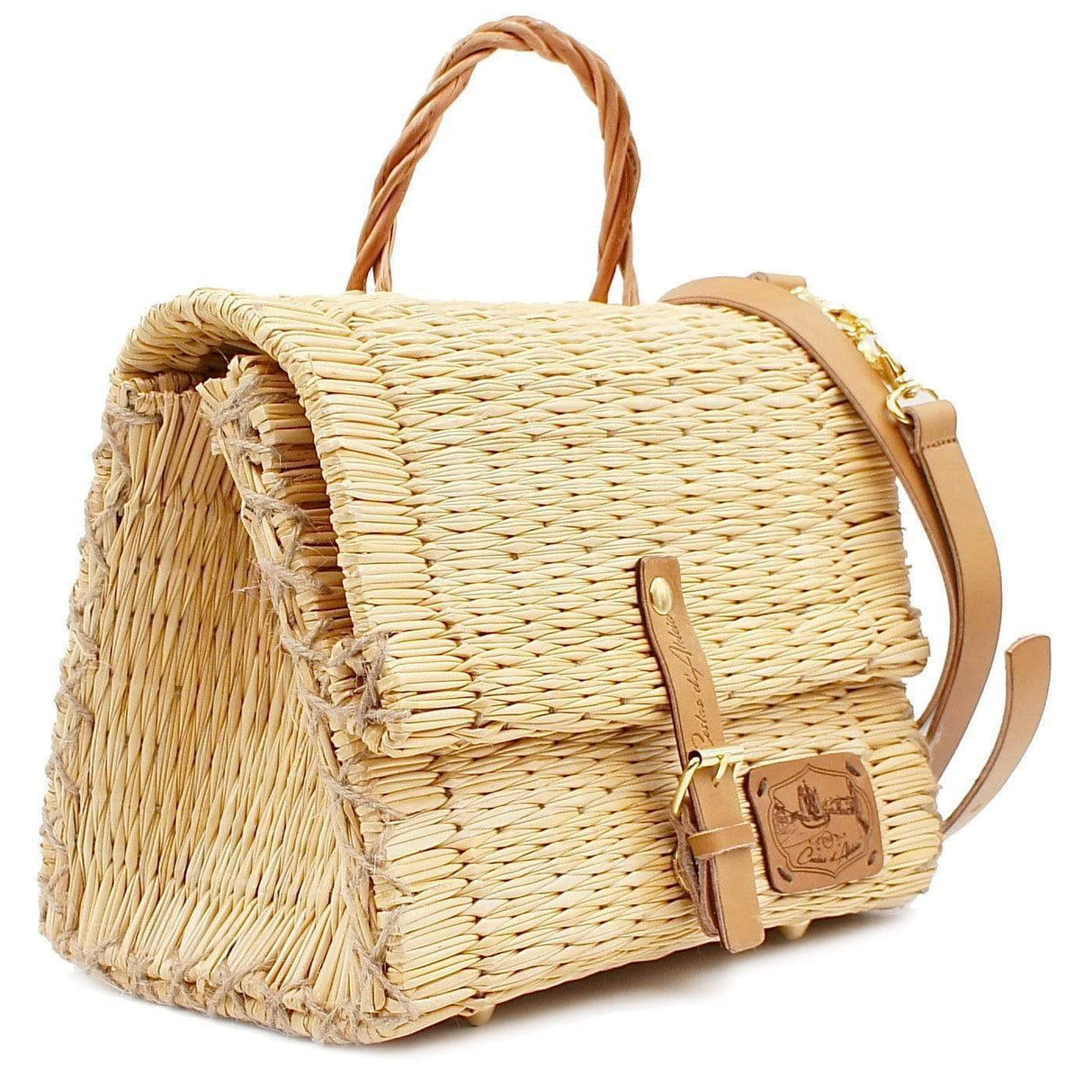 Reed Satchel bag - 30cm - Natural