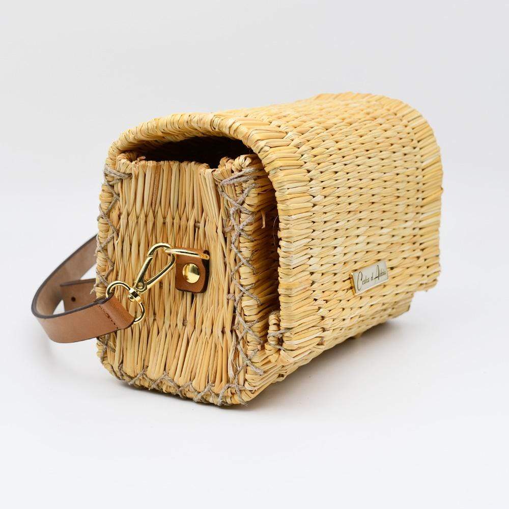 Reed clutch Bag - 22cm - Natural