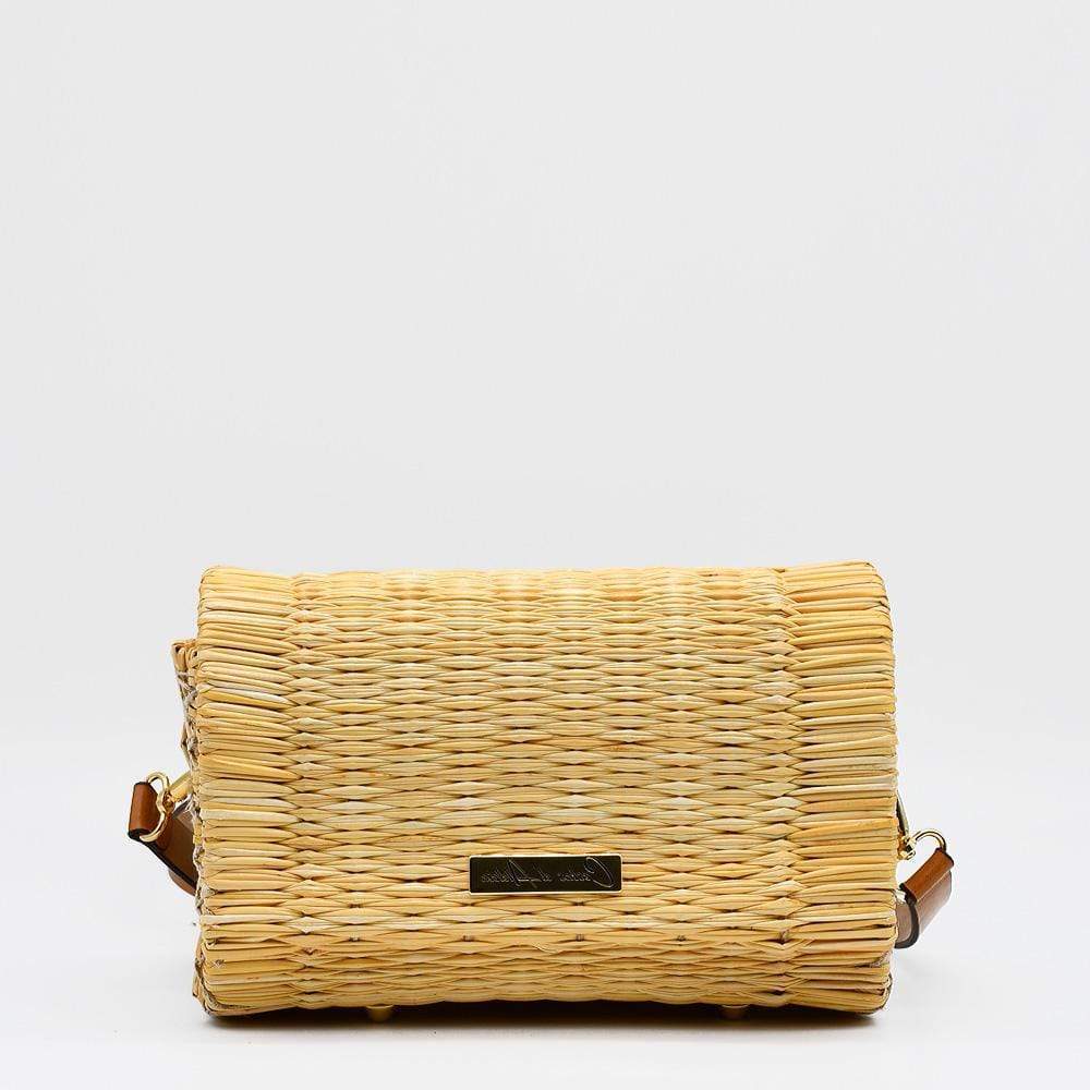 Reed clutch Bag - 22cm - Natural