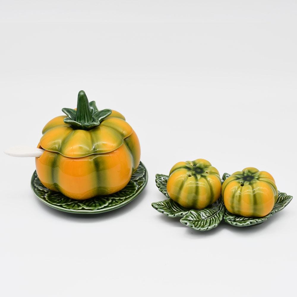 Abobora I Ceramic salt-and-peeper shaker