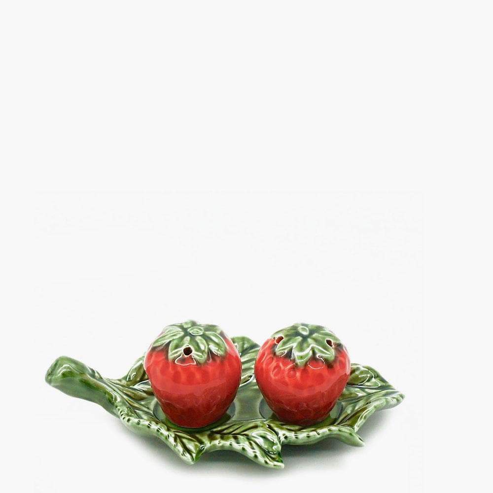 Morango I Ceramic salt-and-pepper shaker