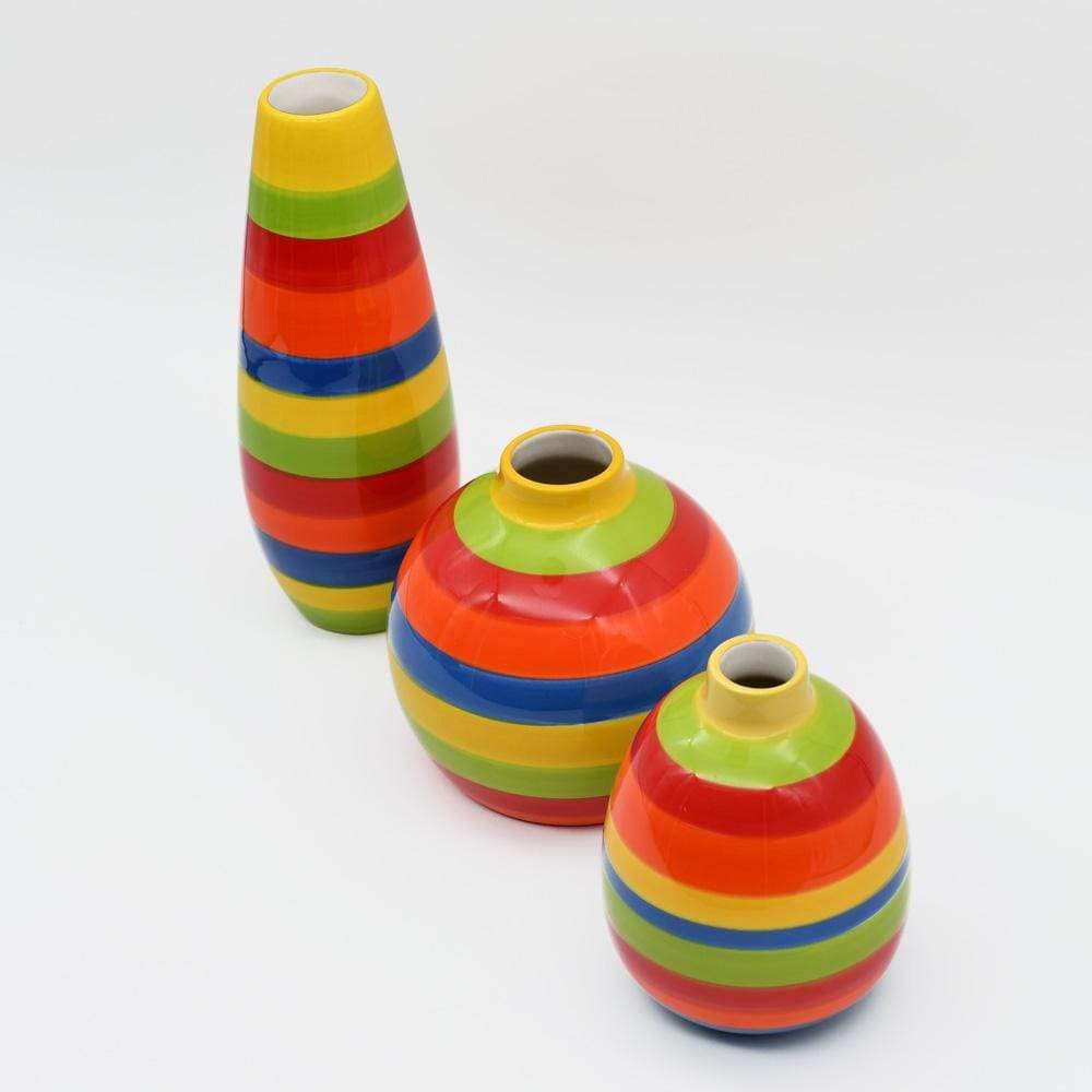 Soliflore ovale multicolore I Vases en céramique du Portugal Soliflore ovale - Multicolore