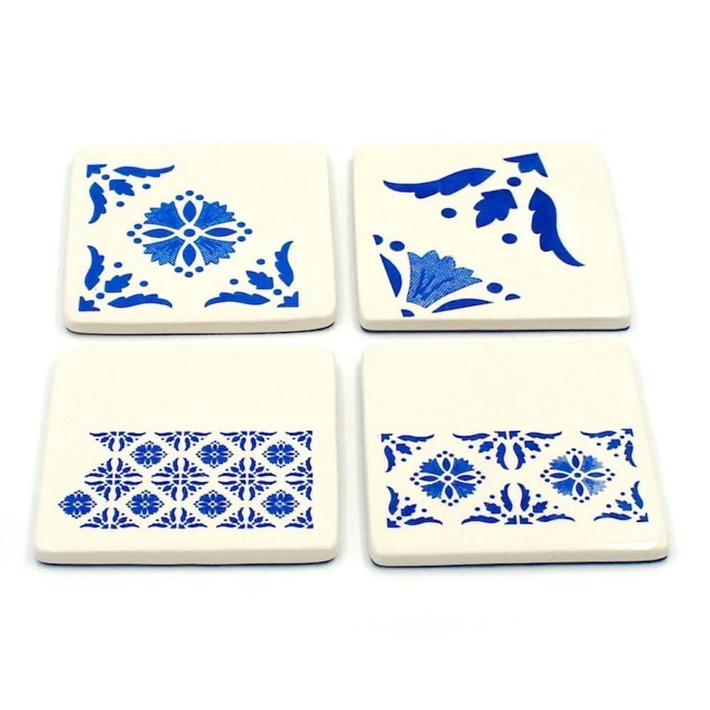 Sous verre en céramique - 4 pièces