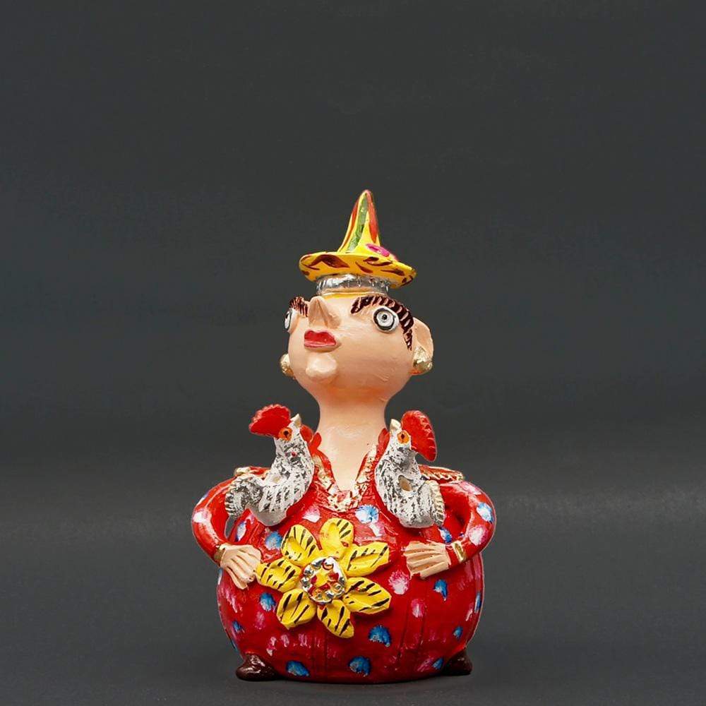 Boneca aos passarinhos I Statuette by Jùlia Côta - 25 cm