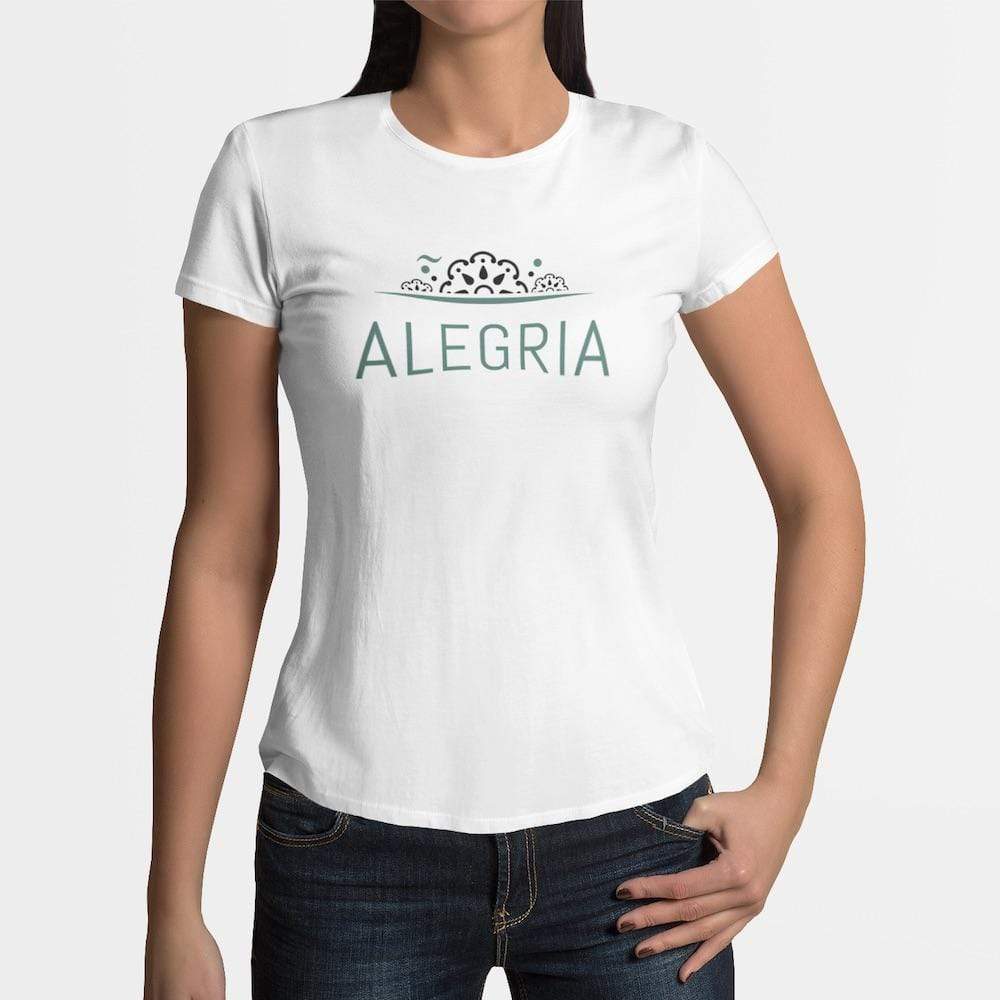 Tee-shirt femme "Alegria" - Blanc