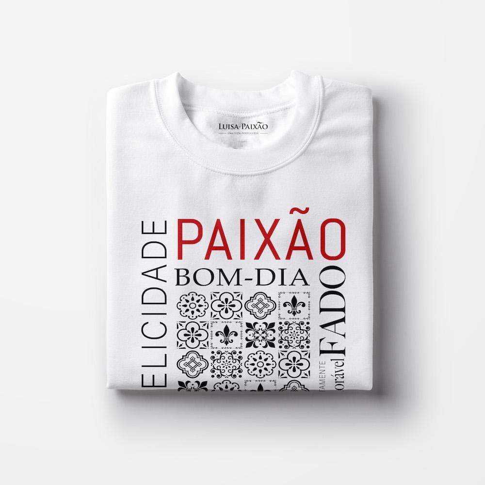 Tee-shirt femme "Paixão" - Blanc