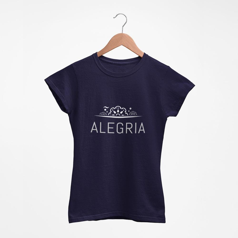 Tee-shirt femme "Alegria" - Bleu marine
