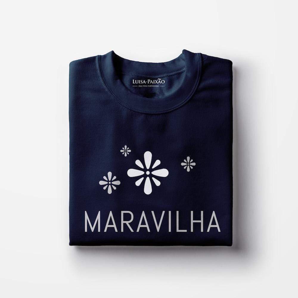 Tee-shirt femme "Maravilha" - Bleu marine