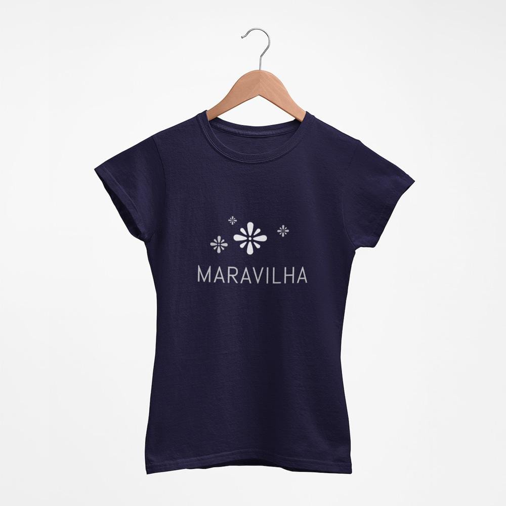 Tee-shirt femme "Maravilha" - Bleu marine