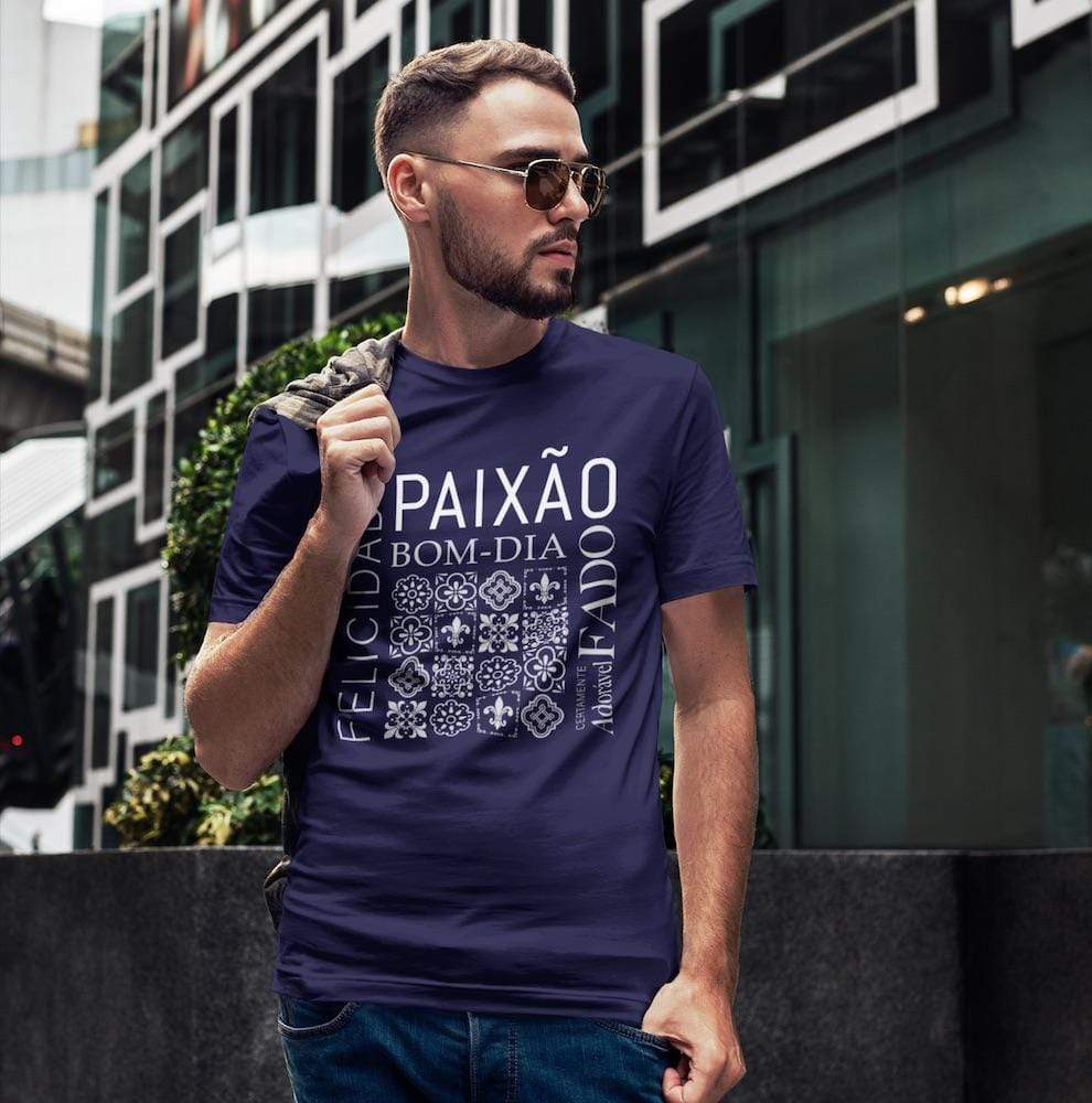 Tee-shirt unisexe "Paixão" - Bleu