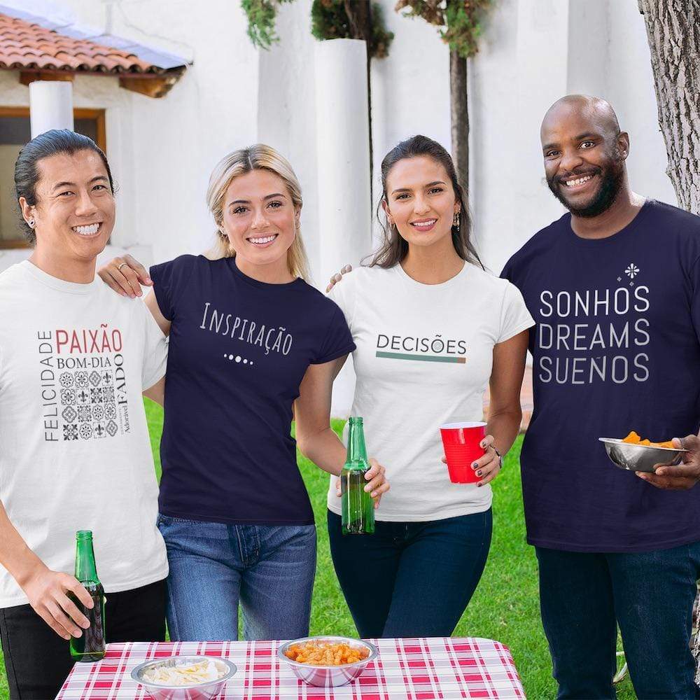 Tee-shirt unisexe "Sonhos" - Bleu