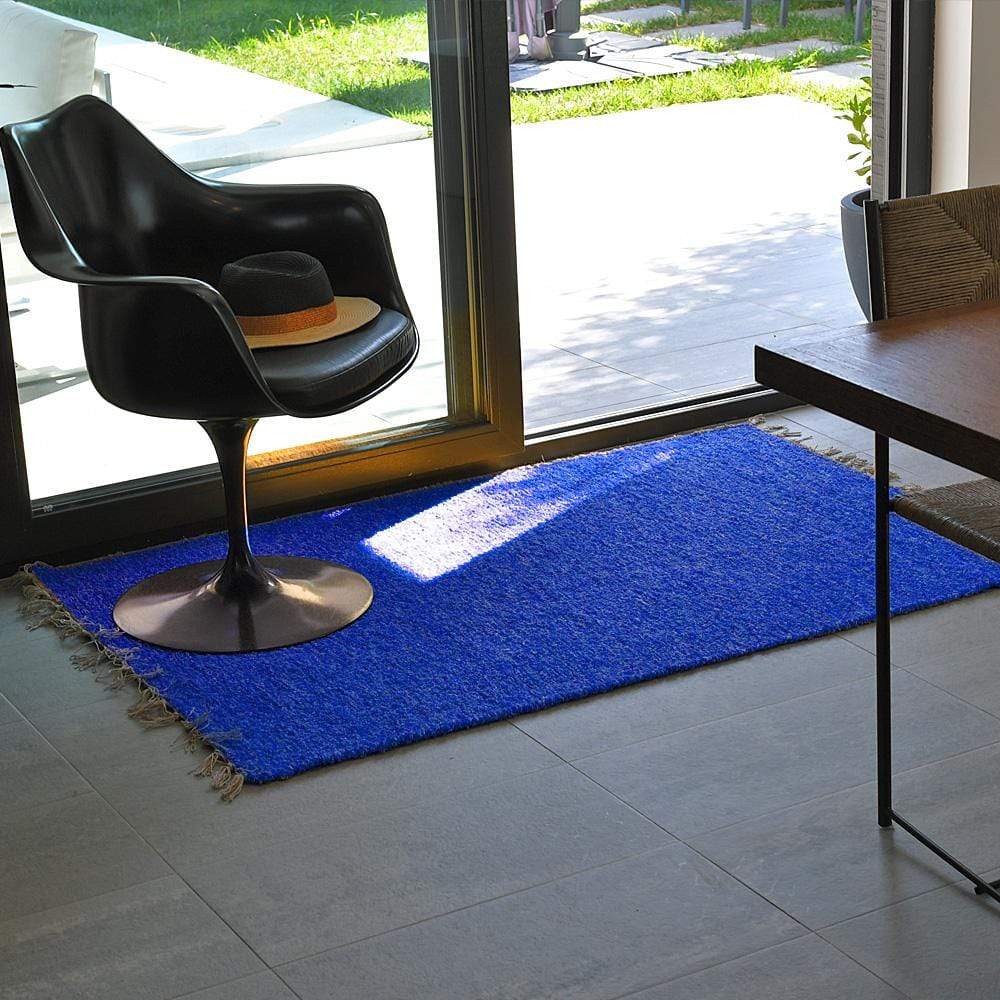 Tapis artisanal bleu I Tapis artisanal portugais Tapis artisanal bleu 3x2m