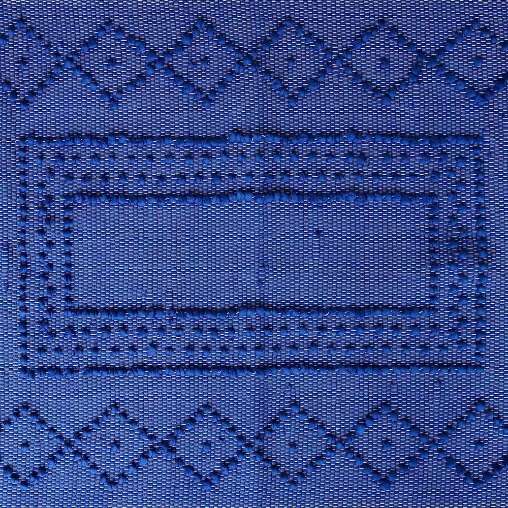 Tapis en coton 100x50 - Bleu dur
