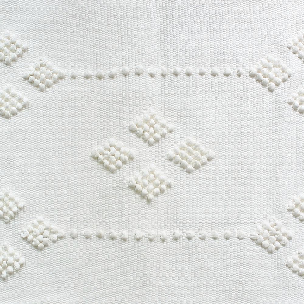 Tapis de salle de bain coton 100x50 - Blanc cassé